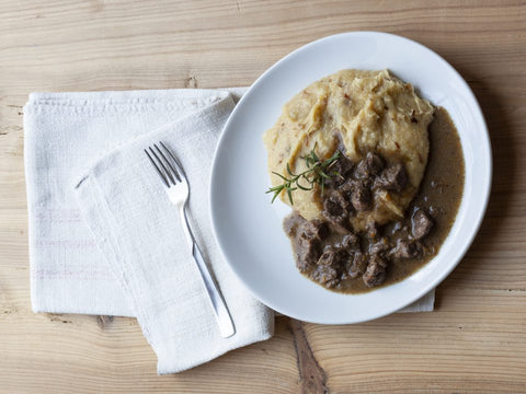 Polenta and stew