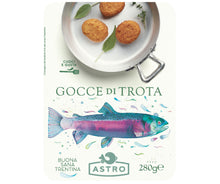 Laden Sie das Bild in den Galerie-Viewer, Gocce di Trota astro, trota astro, polpetta di trota, trota del trentino, piatto di trota trentino, trota in padella, trota igp del trentino, ricetta trota, trota in padella ricetta, ricetta trota astro, trota astro preparazione