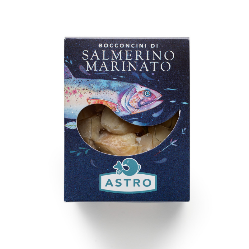 Bocconcini di salmerino marinato