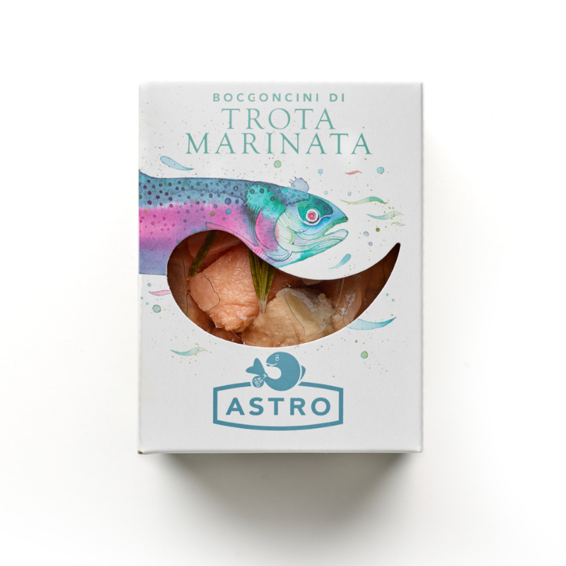 Bocconcini di trota marinata