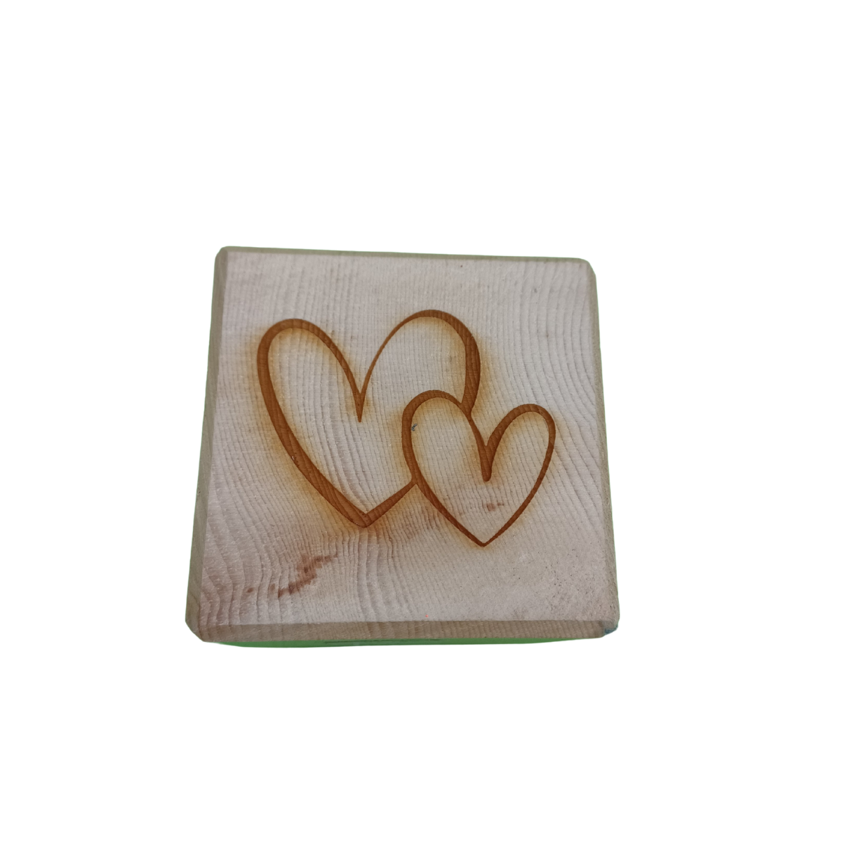 PORTACANDELE IN ABETE CON INCISIONE A LASER