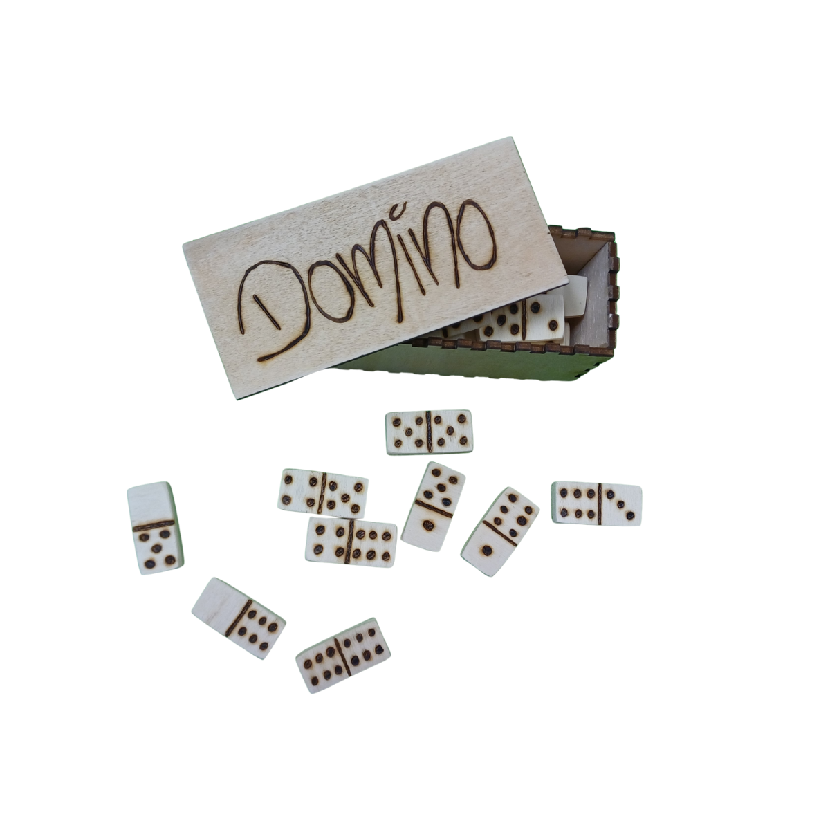 GIOCO DOMINO IN SCATOLA IN LEGNO