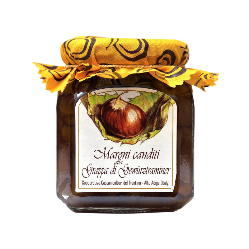 Maroni canditi alla grappa di Gewürztraminer