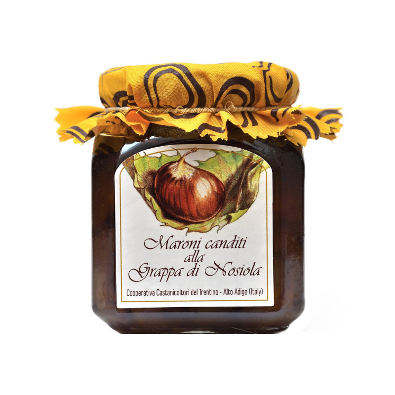 Maroni canditi alla grappa di Nosiola