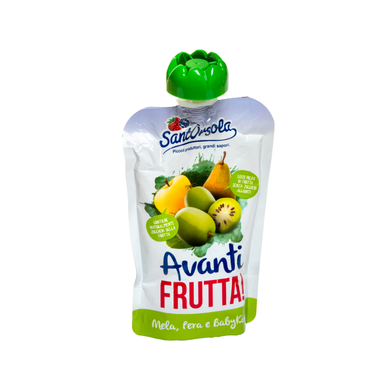 Apfel-, Birnen- und Babykiwi-Püree