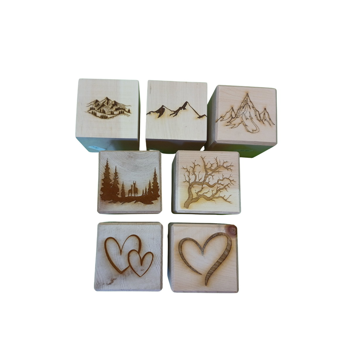 PORTACANDELE IN ABETE CON INCISIONE A LASER