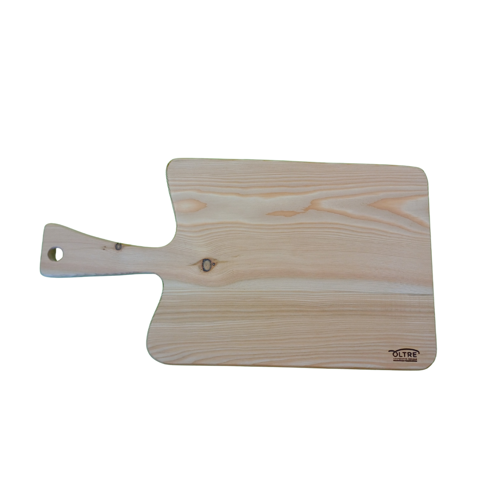TAGLIERE IN LARICE RETTANGOLARE CON MANICO