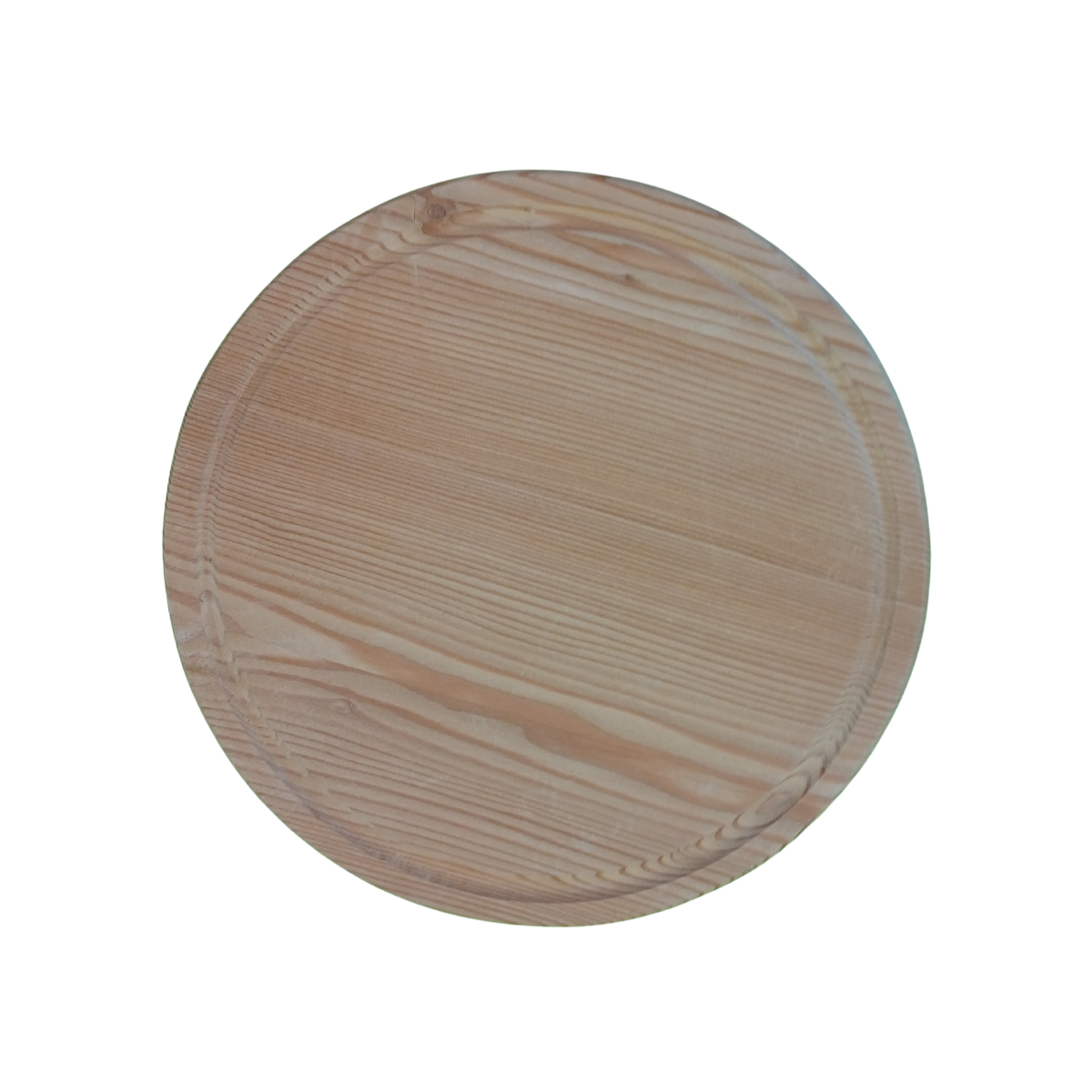 TAGLIERE IN LARICE ROTONDO CON SCANALATURA