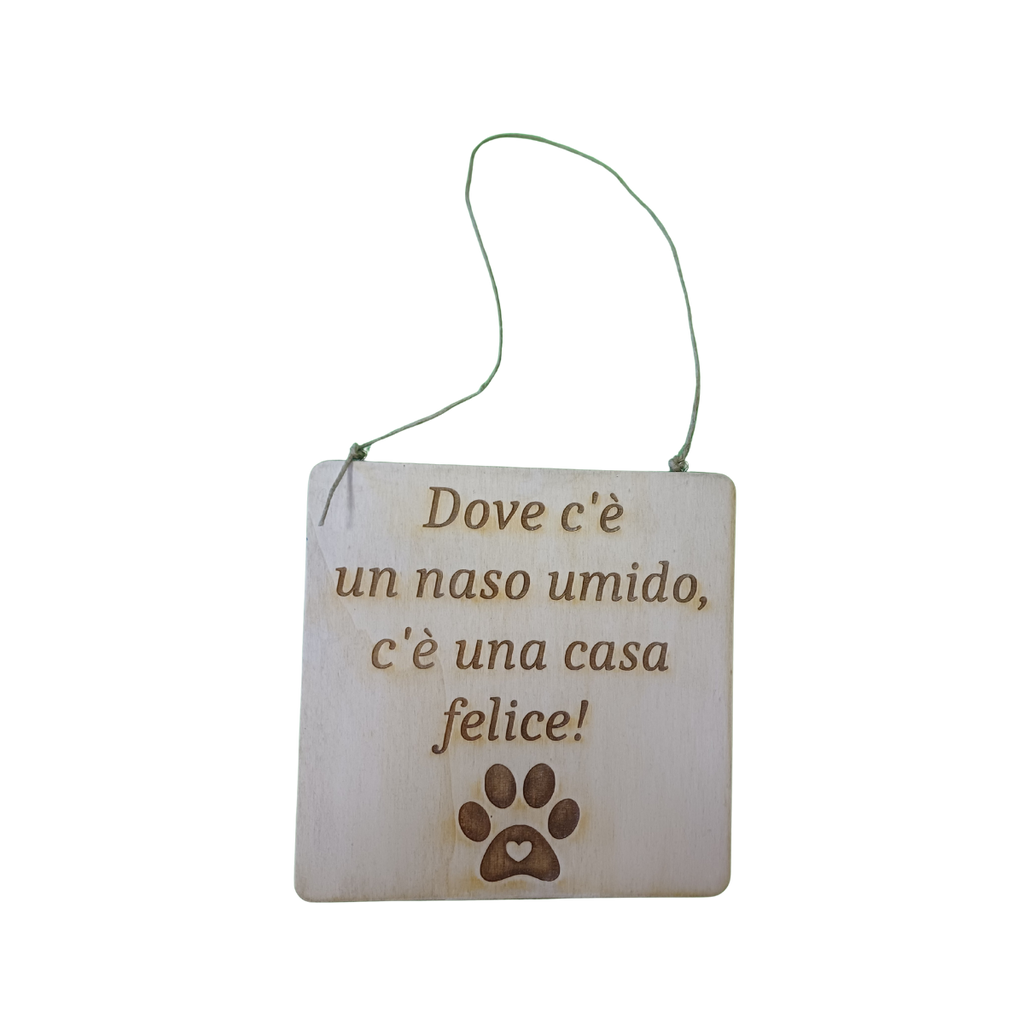 TARGHETTA COMPENSATO DA APPENDERE