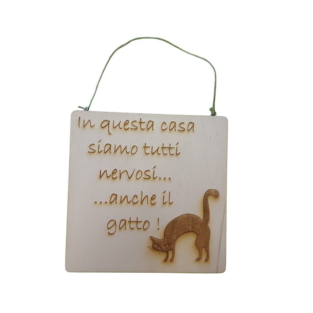 TARGHETTA COMPENSATO DA APPENDERE