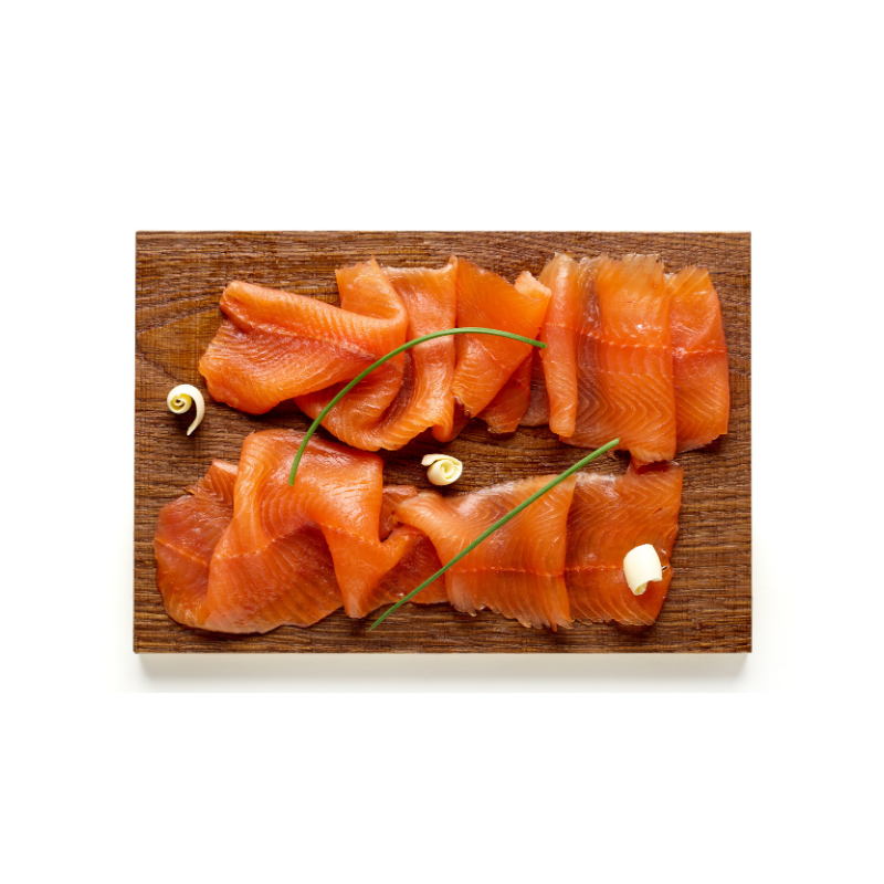 Trota salmonata affumicata affettata