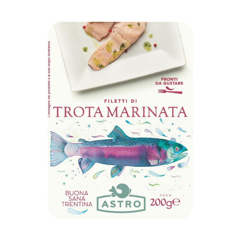 Filetto di trota marinata