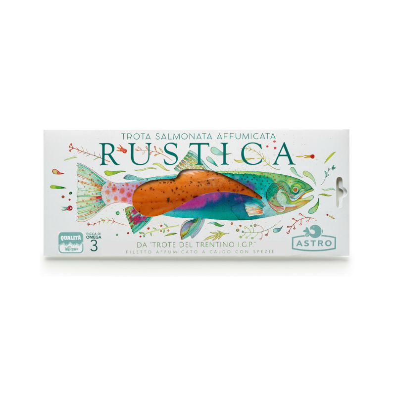 Trota salmonata affumicata rustica