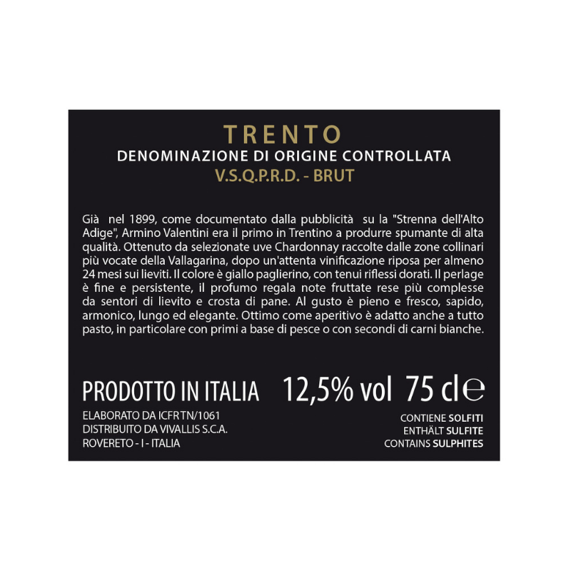 Trento DOC Valentini Brut