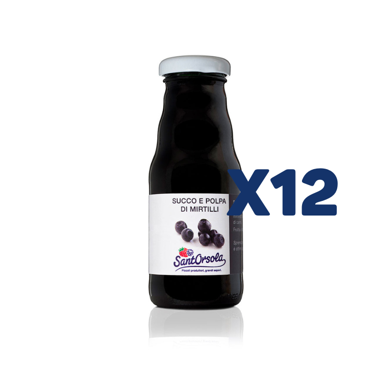 Succoso mirtillo di bosco 200ml - Confezione Intera - Cartone da 12pz da 200ml