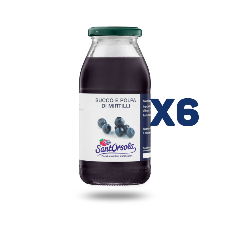 Succoso mirtillo di bosco 500ml - Confezione Intera - Cartone da 6pz da 500ml