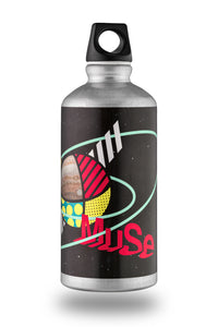 Black MUSE water bottle, subject: astronomy
