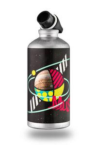 MUSE schwarze Wasserflasche, Thema Astronomie