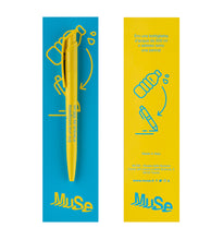 Load image into Gallery viewer, MUSE revolution pen with a matching bookmark
