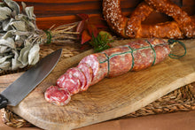 Load image into Gallery viewer, salame nostrano trentino, salame trentino, salume trentino, insaccato trentino, nostrano salume trentino, salame del trentino, 
