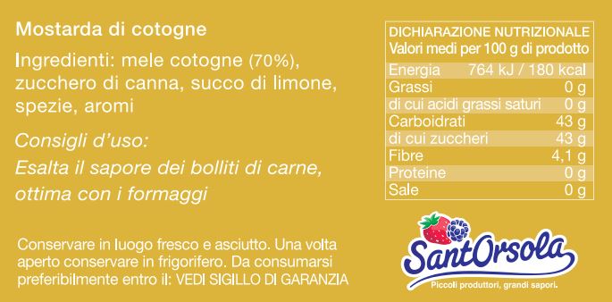 Mostarda di mele cotogne