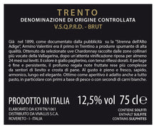 Load image into Gallery viewer, Trento DOC Valentini Brut - wine

